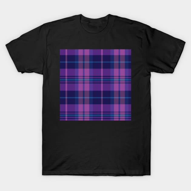 Vaporwave Aesthetic Arable 1 Hand Drawn Textured Plaid Pattern T-Shirt by GenAumonier